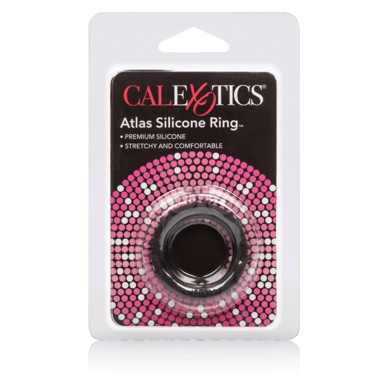 Pierścień-ATLAS SILICONE RING BLACK